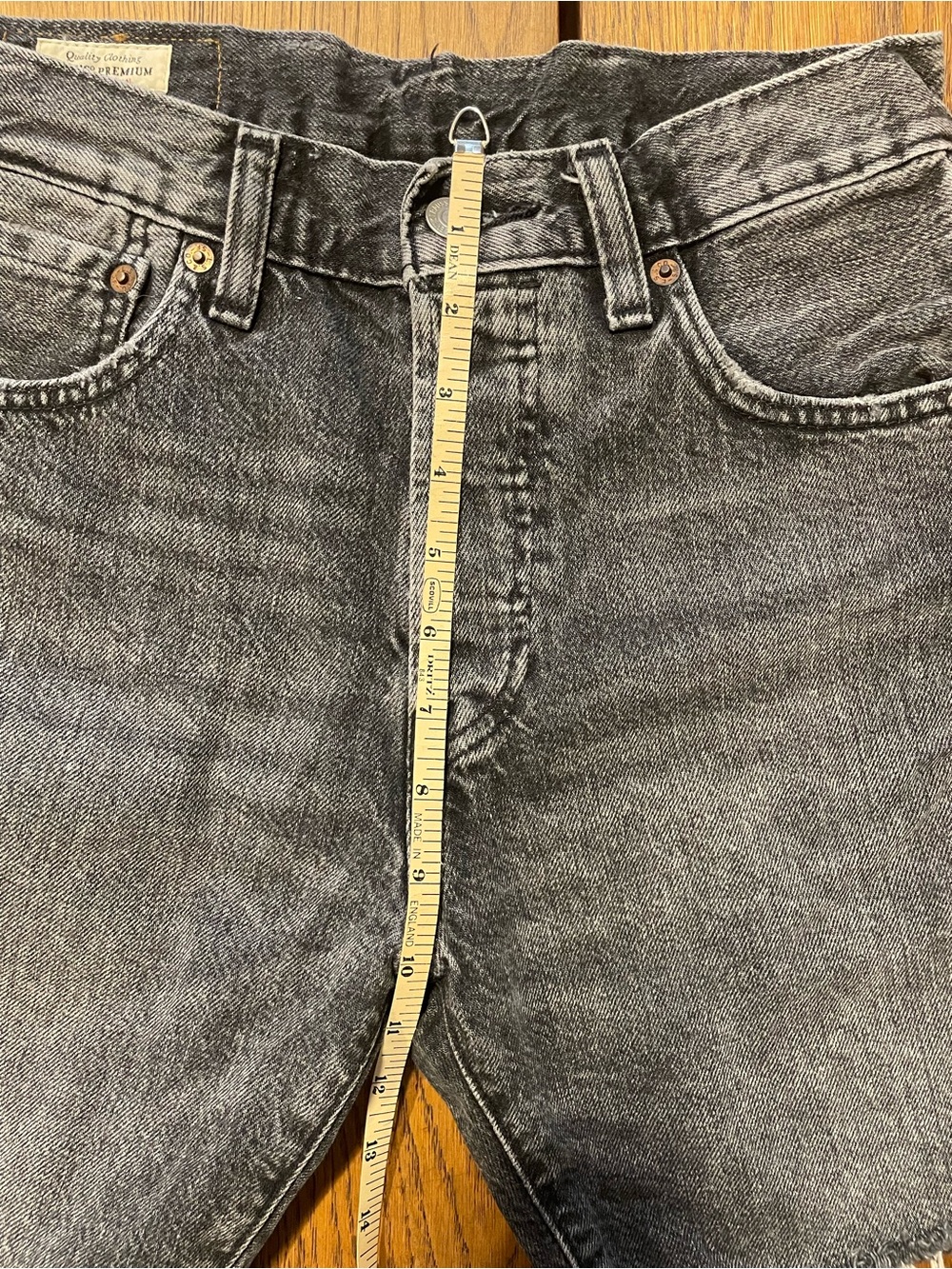 Levi's Black Washed 501 ’93 Denim Jean Shorts - Picture 6 of 8